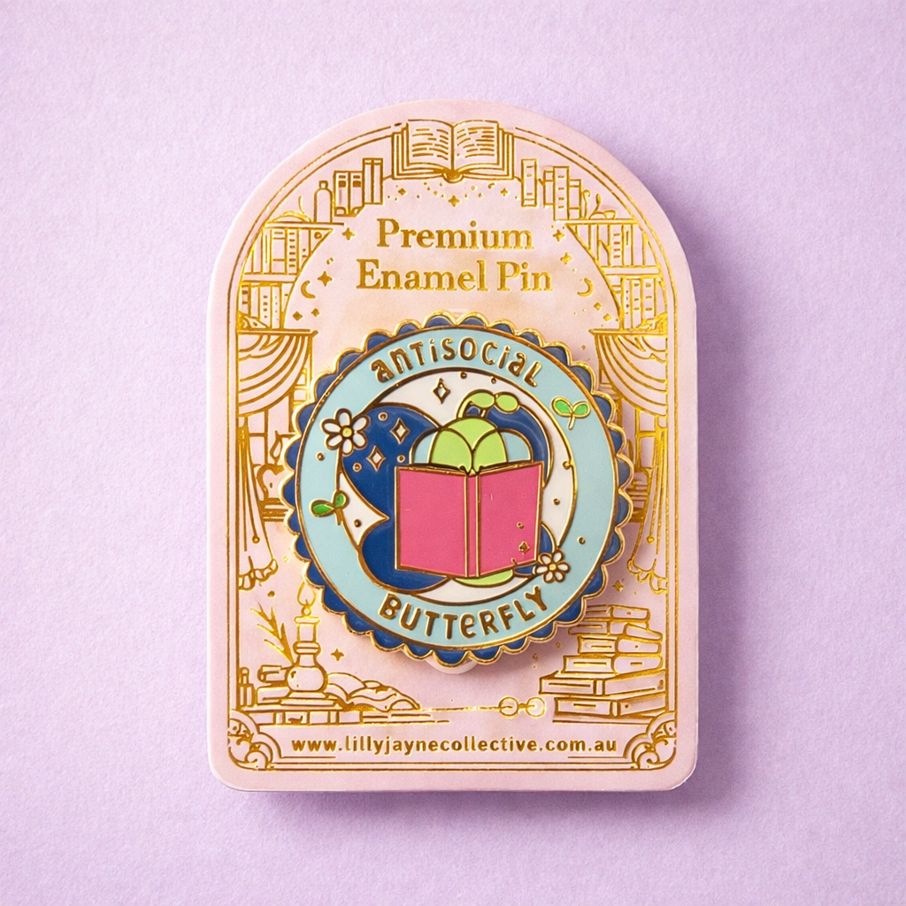 Anti Social Butterfly | Premium Hard Enamel Pin Collection ✨