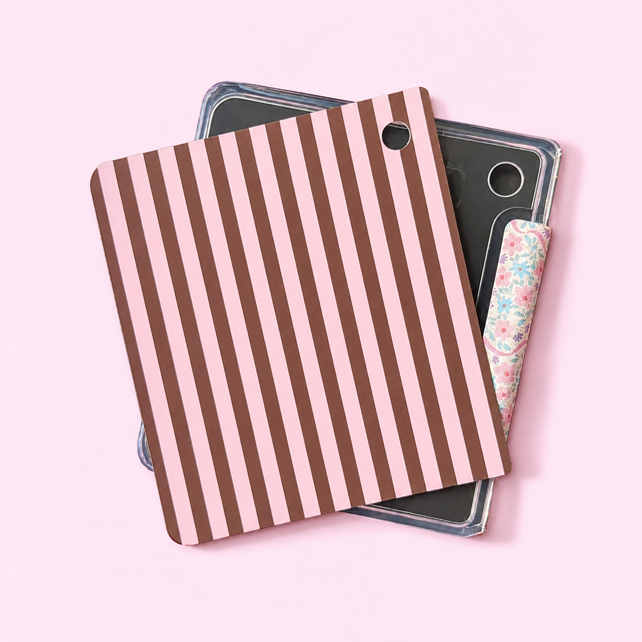 Kindle & Kobo Inserts | Matte Laminated E-Reader Insert - Pink Stripe