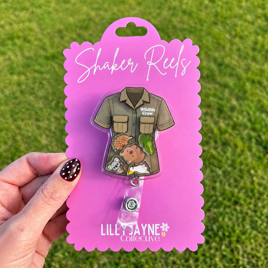 Wildlife Crew Shaker Badge Reel | Retractable ID Badge Holder