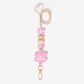 Pink Flower Personalised Lanyard