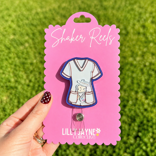 Dental Shaker Reel Badge | Cute Dental ID Badge Reel