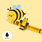 Cute bee-shaped pen with a yellow background