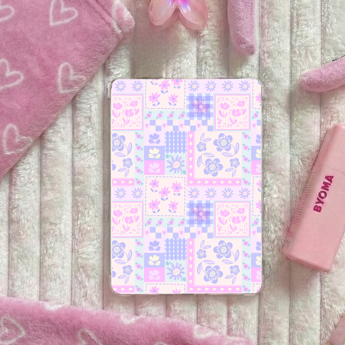 Kindle & Kobo Inserts | Matte Laminated E-Reader Insert - Purple Patch