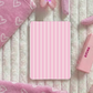 Kindle & Kobo Inserts | Matte Laminated E-Reader Insert - Pink Stripe