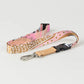 Lanyard with floral pattern on a white background - Neutral Aboriginal Artwork 
