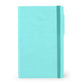 Turquoise notebook on a white background