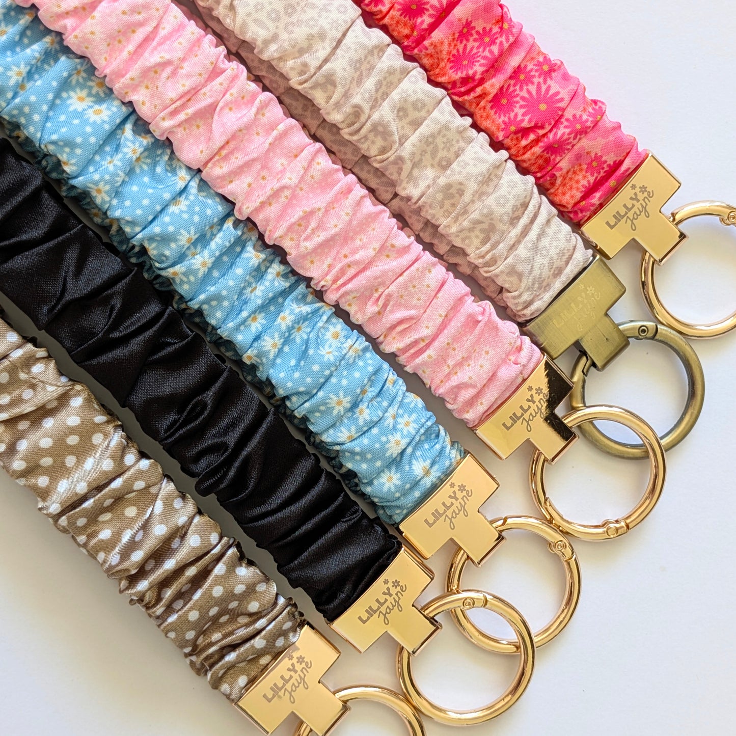 (Cosmetically Imperfect) Dark Chocolate - Scrunchie Lanyard – Stretchy, Safe & Cute (49cm + Stretch)
