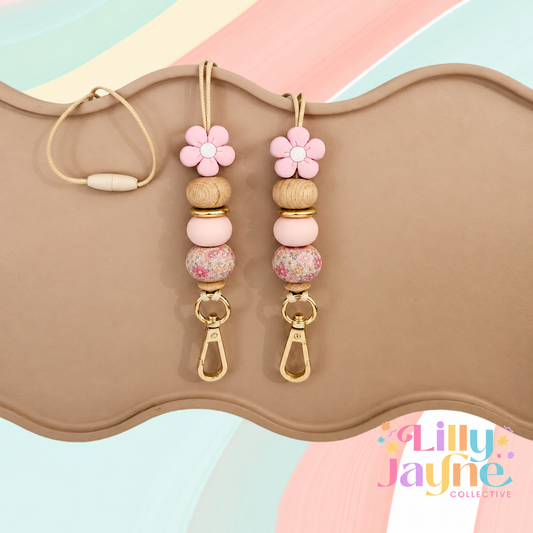 Flower Power Beaded Lanyard