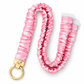 Pink Gingham Scrunchie Lanyard | Pink Work Lanyard