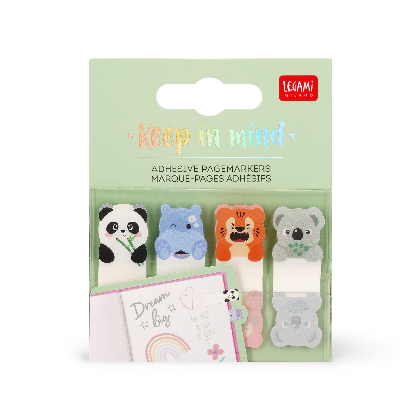 Legami - Adhesive Page Markers - Cute Animals - Keep In Mind