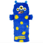 Blue plush toy with yellow polka dots and 'AAARGH-DOORABLE!' text on a white background