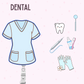 Dental Shaker Reel Badge | Cute Dental ID Badge Reel
