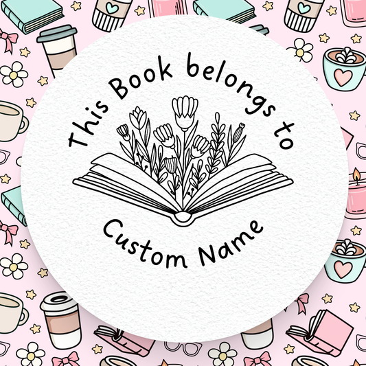 This book belongs to personalised stamp