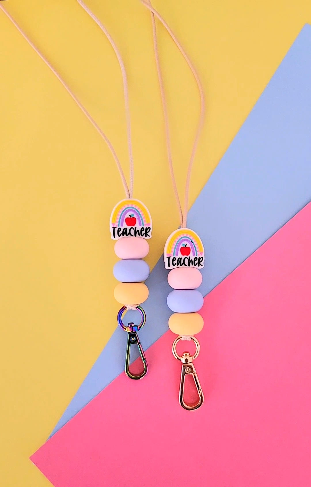 🌈 Over The Rainbow Teacher Lanyard