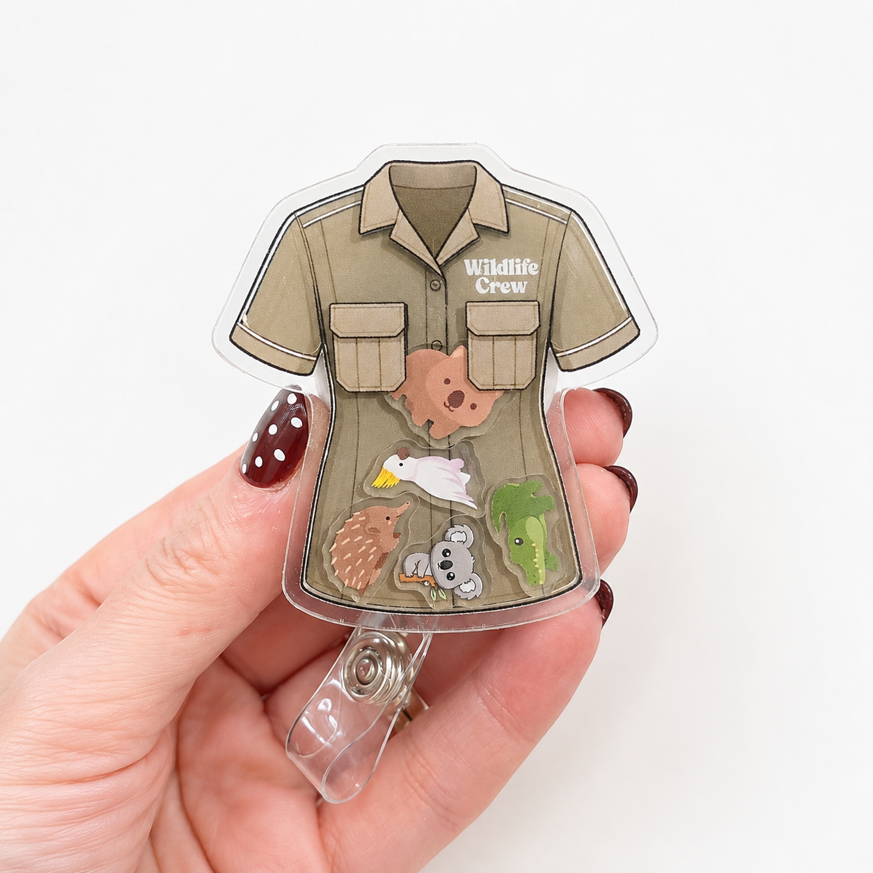 Wildlife Crew Shaker Badge Reel | Retractable ID Badge Holder