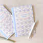 Fleurs on Sunday - Blue Floral Reading Journal | A5 Book Review Notebook