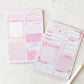 Fleurs on Sunday - Daily Planner Notepad | A5 Notepad | Today's Agenda