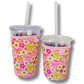 Coffee Cup Cover - Fall Bows - Iced Drink: Large / 24oz