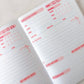 Fleurs on Sunday -  My Reading Journal | A5 Book Review Notebook