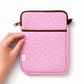 E-reader / Tablet Sleeve / Case / Book Sleeve - Pink Polka Dot