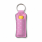 💄 Lip Balm Keychain Holder (Pink Polka Dot)