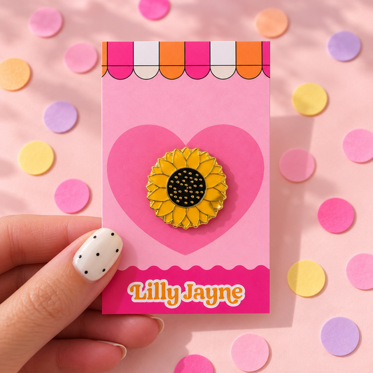 Sun Flower Enamel Pin