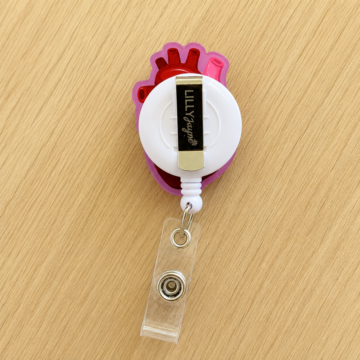 Cardiology  Heart Shaker Reel Badge