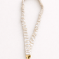 Milkie White Scrunchie Lanyard – Stretchy & Cute (49cm + Stretch)