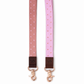 Blush Choc and Pink reversableFabric Lanyard