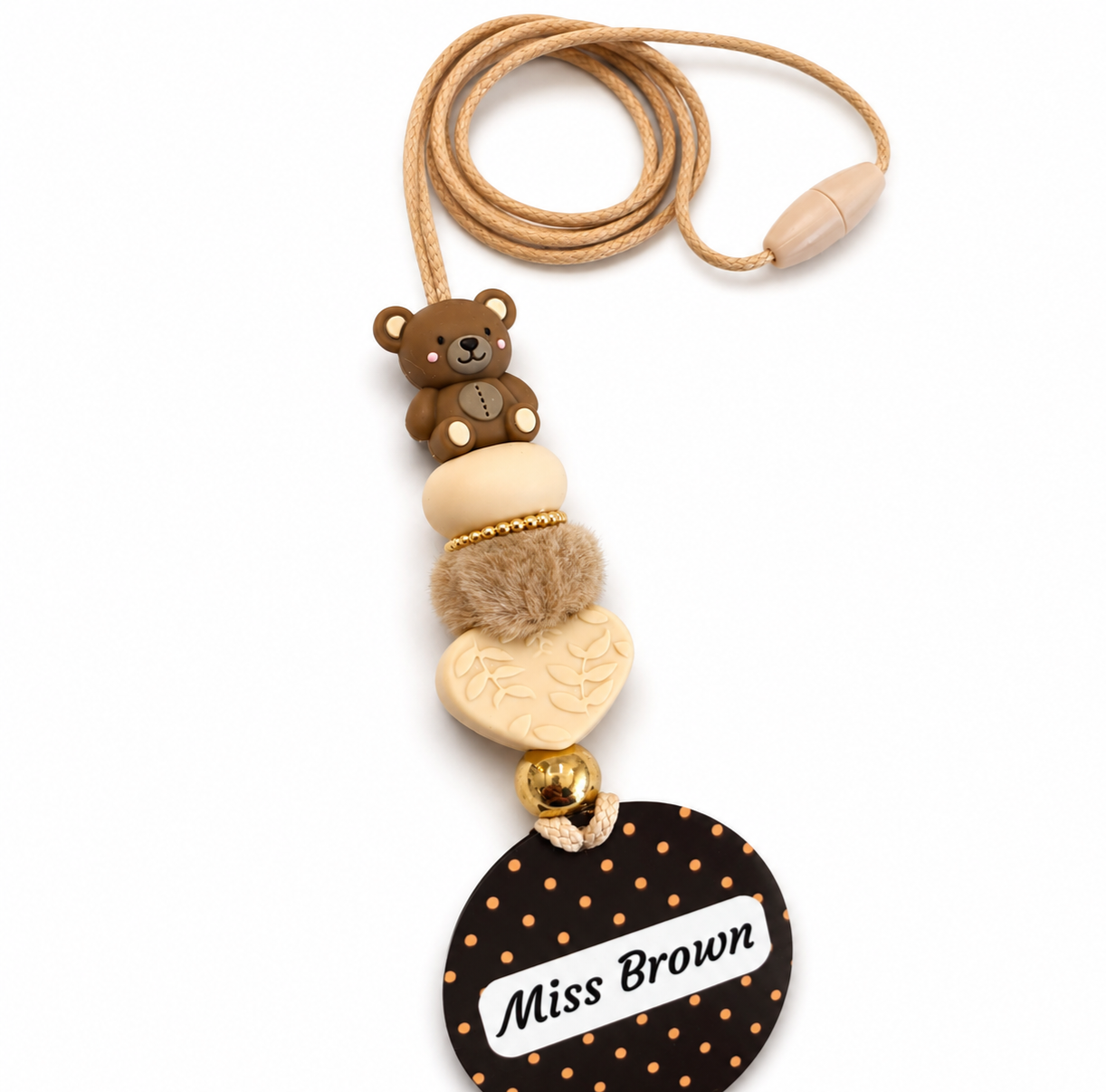 Teddy Bear Personalised Lanyard