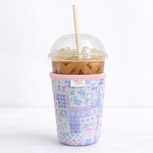 Purple Patch - Rayni Cup Cozy – Reusable Iced Coffee Sleeve (16oz)