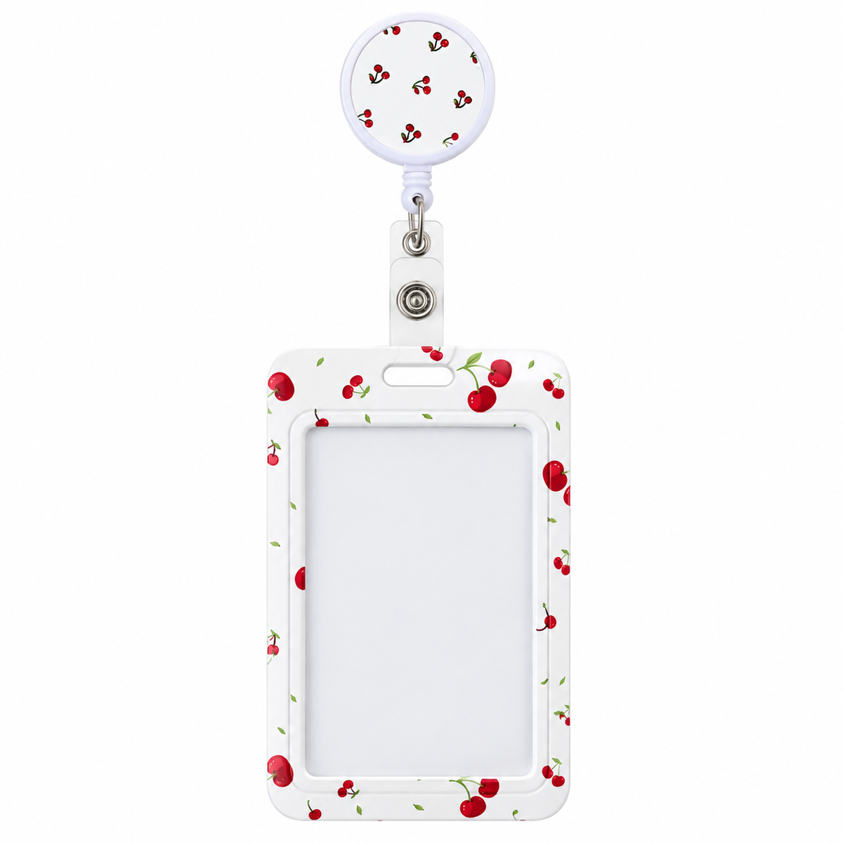 Cherry ID reel badge & ID Holder combo | Healthcare | Educators | Office