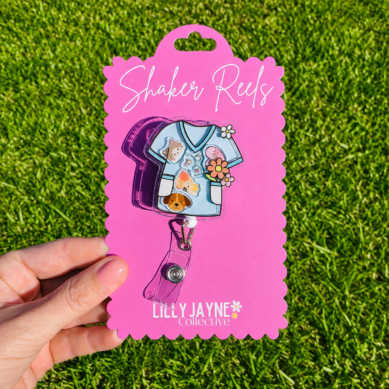 Vet & Vet Nurse Shaker Reel Badge