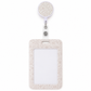 Beige Petal ID reel badge & ID Holder combo | Healthcare | Educators | Office