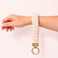 Beige Petal Scrunchie Wristlet (Mini Me)