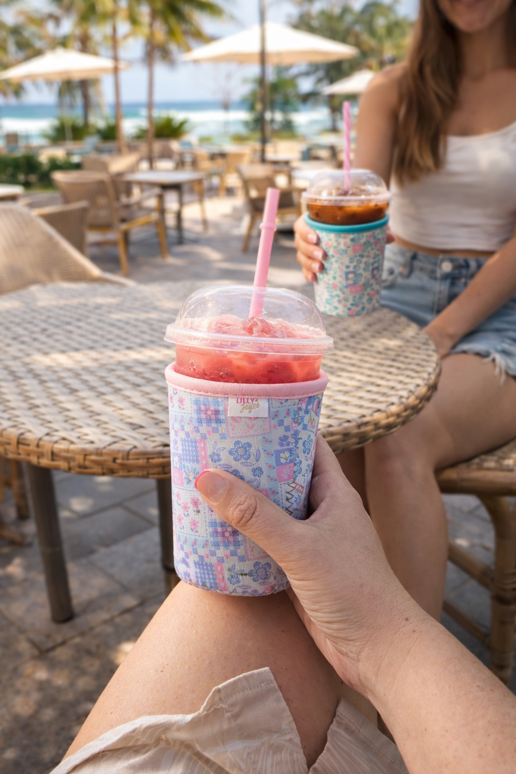 Purple Patch - Rayni Cup Cozy – Reusable Iced Coffee Sleeve (16oz)
