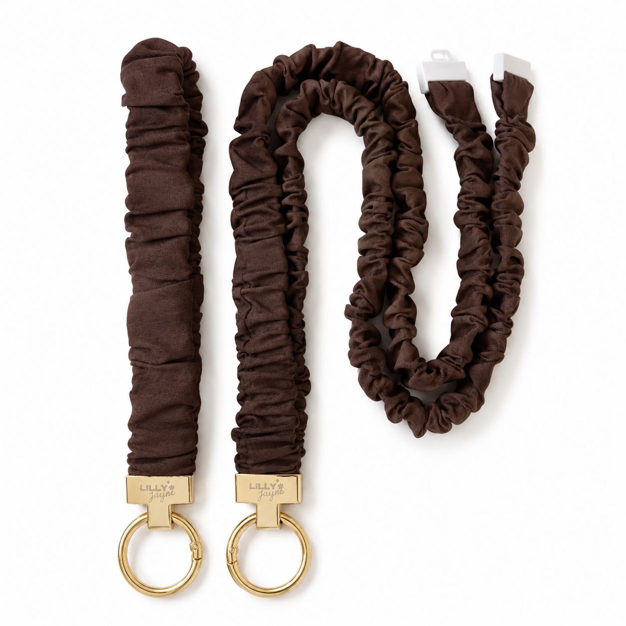 Chocolate Brown Scrunchie Wristlet (Mini Me)