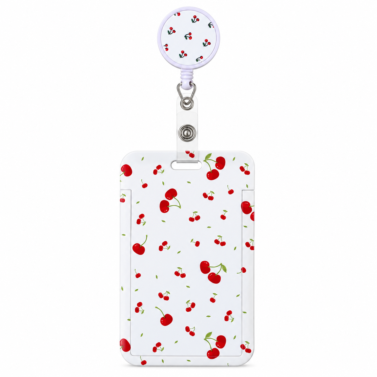 Cherry ID reel badge & ID Holder combo | Healthcare | Educators | Office