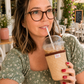 Yellow Polka Dot - Rayni Cup Cozy - Reusable Coffee Sleeve (16oz)