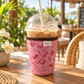 Pink Bookish - Rayni Cup Cozy - Reusable Coffee Sleeve (16oz)