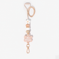 Beige Flower Personalised Lanyard