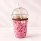 Pink Bookish - Rayni Cup Cozy - Reusable Coffee Sleeve (16oz)