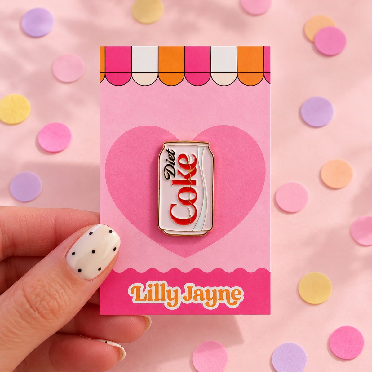 Pink Diet Coke Enamel Pin