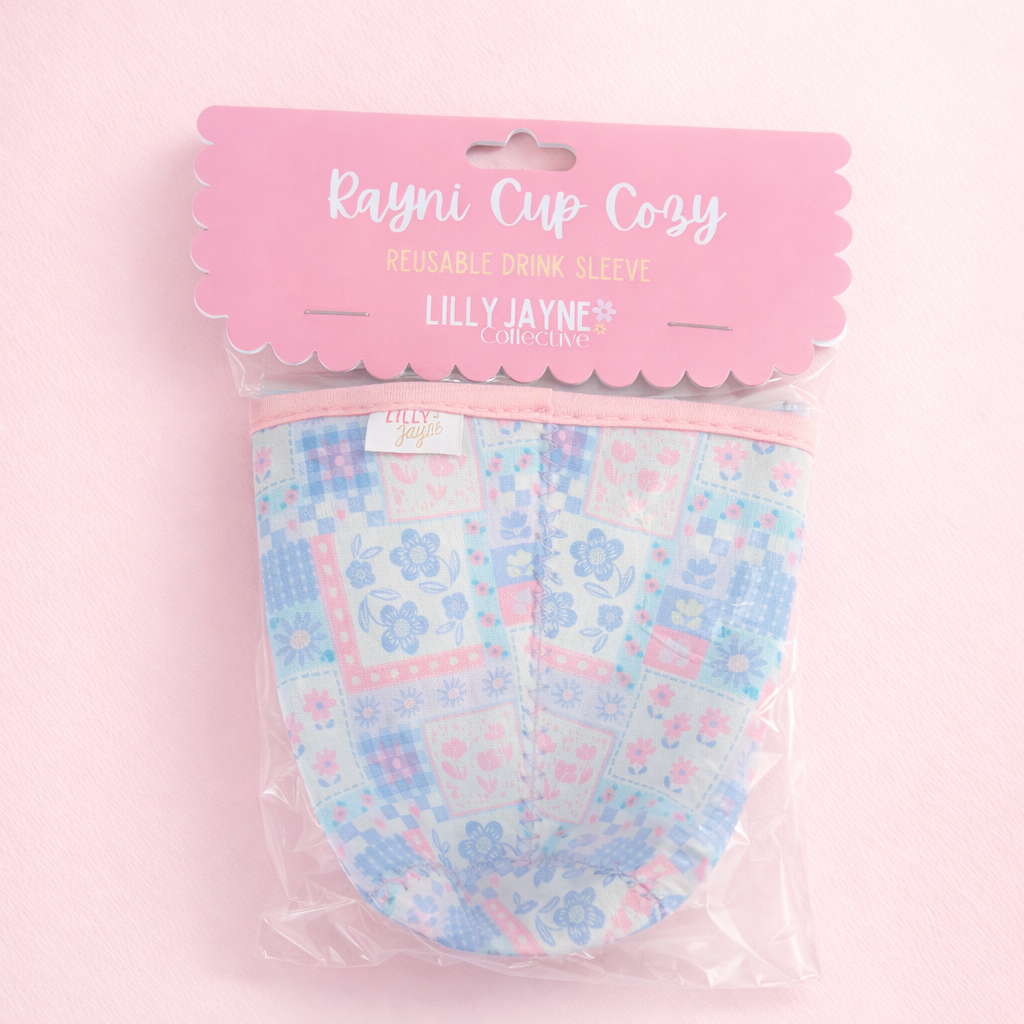 Purple Patch - Rayni Cup Cozy – Reusable Iced Coffee Sleeve (16oz)
