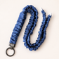 (Cosmetically Imperfect) Navy Fine Line Peonie Flower - Scrunchie Lanyard – Stretchy, Safe & Cute (49cm + Stretch)