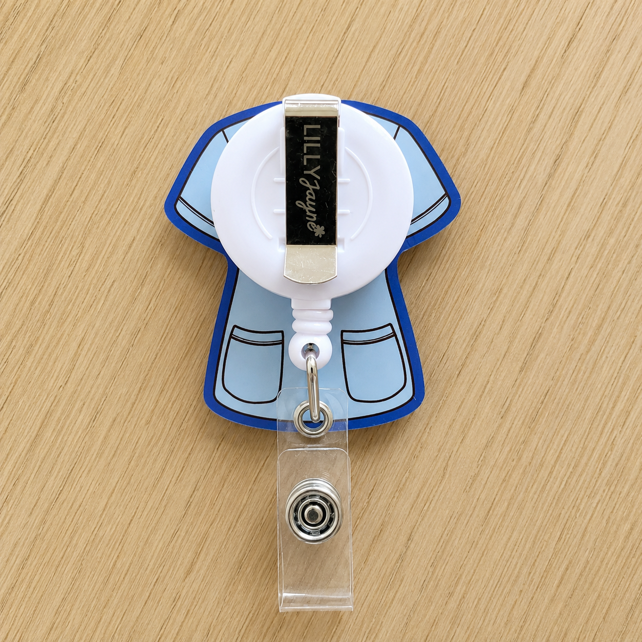 Scrubs Shaker Reel Badge