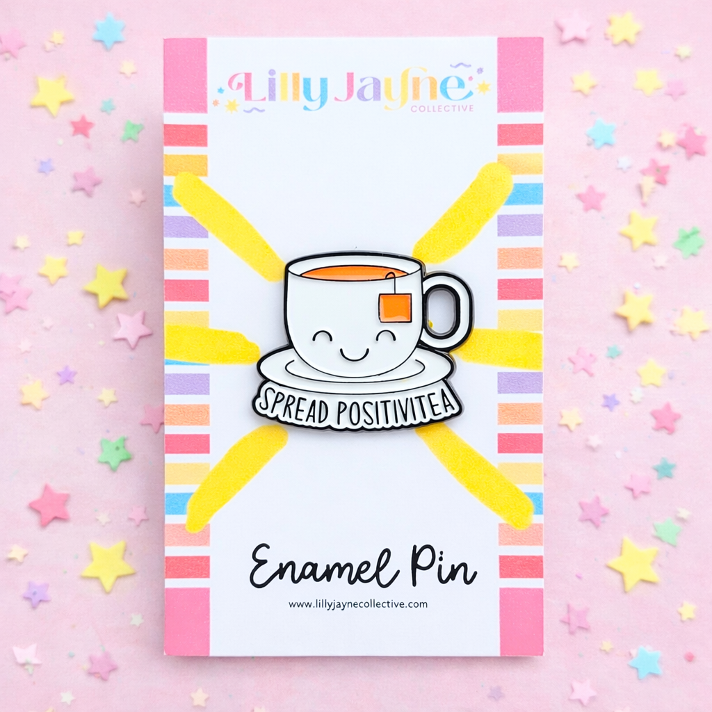 Spread Positivitea Enamel Pin