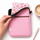 E-reader / Tablet Sleeve / Case / Book Sleeve - Pink Polka Dot