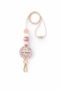 Load image into Gallery viewer, Phone lanyard with floral design and 'Mrs Blume' text on a white background
