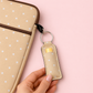 💄 Lip Balm Keychain Holder (Yellow Polka Dot)